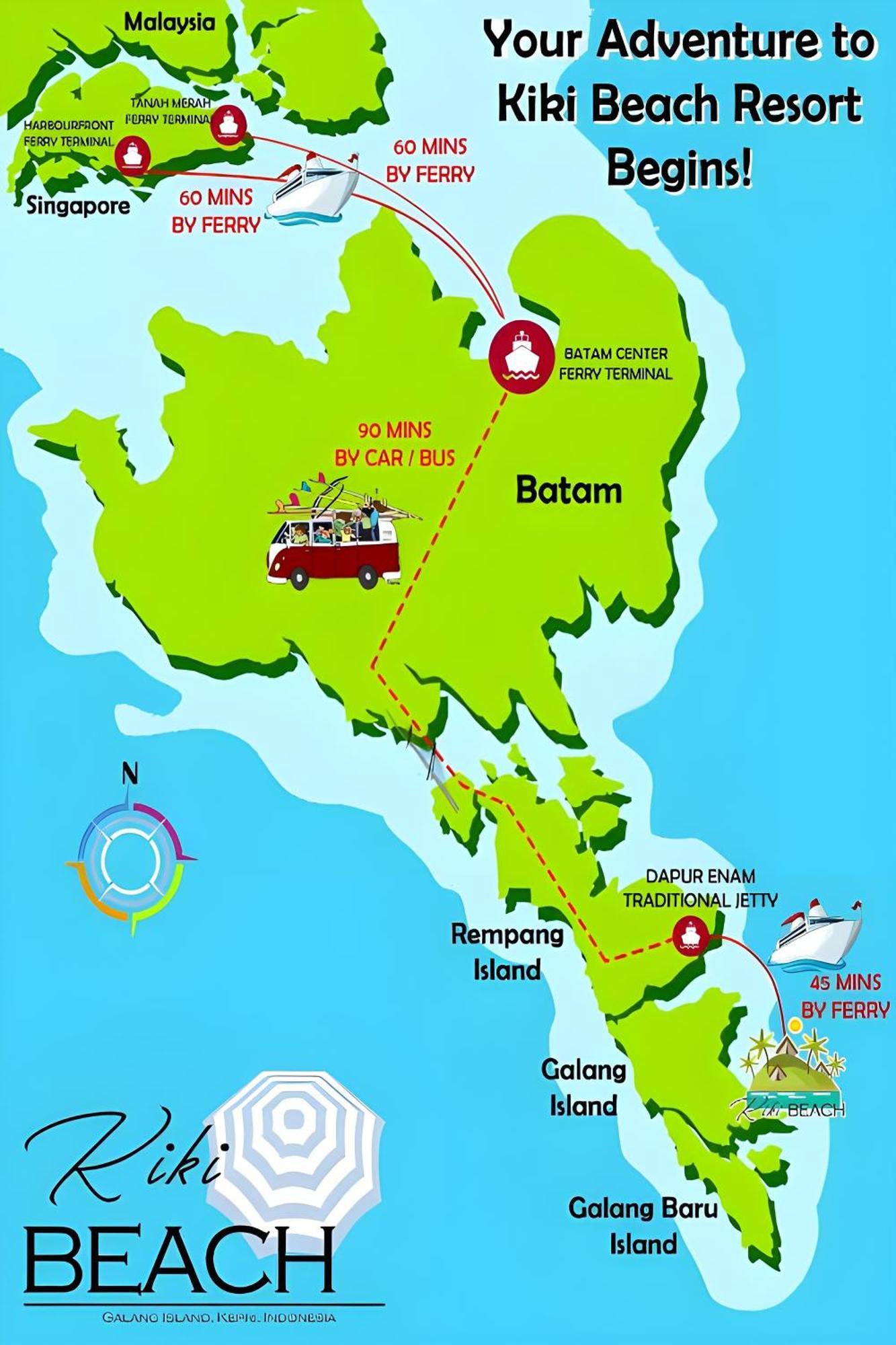 Kiki Beach Resort, Batam Galang Island Bagian luar foto